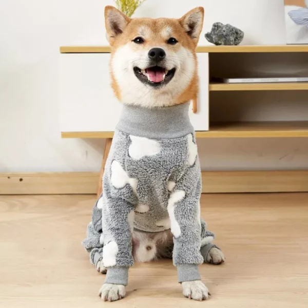 Warm Fleece Winter Dog Jumpsuit - Image 4