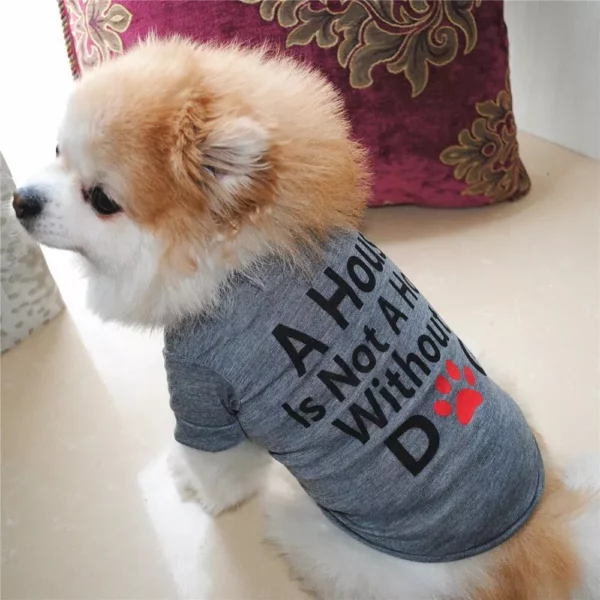 Cotton Pet Apparel: Summer T-Shirt for Small Dogs and Cats