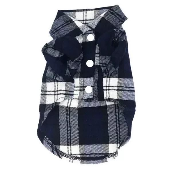 Stylish Pet Plaid T-Shirt: Breathable & Fashionable Summer Clothing for Small and Medium Dogs and Cats