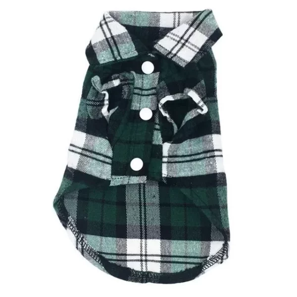 Stylish Pet Plaid T-Shirt: Breathable & Fashionable Summer Clothing for Small and Medium Dogs and Cats