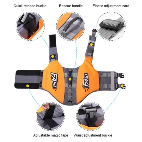 Reflective Dog Life Jacket: Swimwear and Safety Vest for Small Dogs