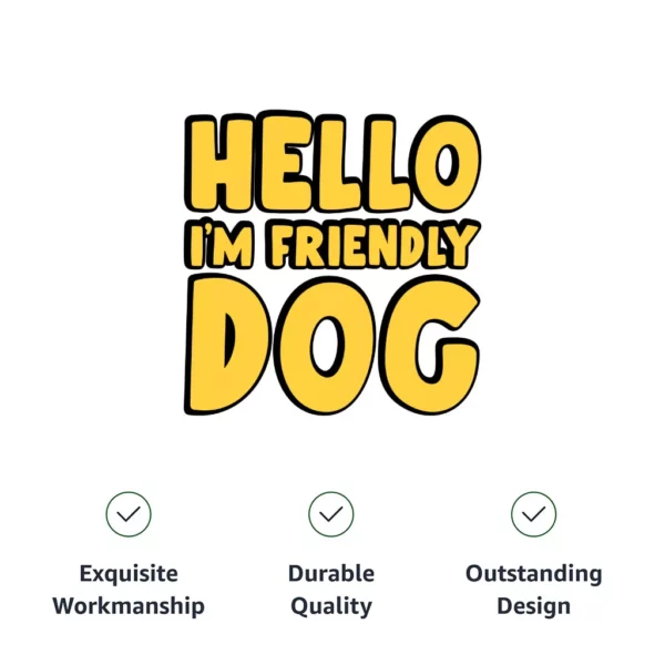 I'm Friendly Dog Pet Bandana Collar - Themed Scarf Collar - Cute Dog Bandana - Image 10