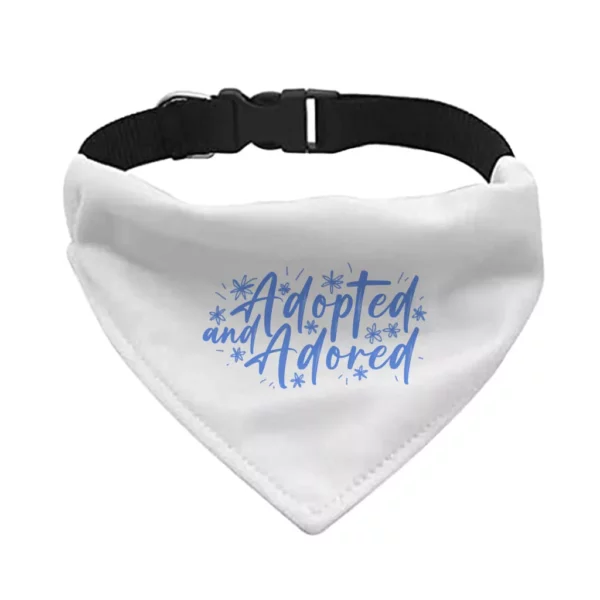 Adopted Pet Bandana Collar – Cute Scarf Collar – Trendy Dog Bandana