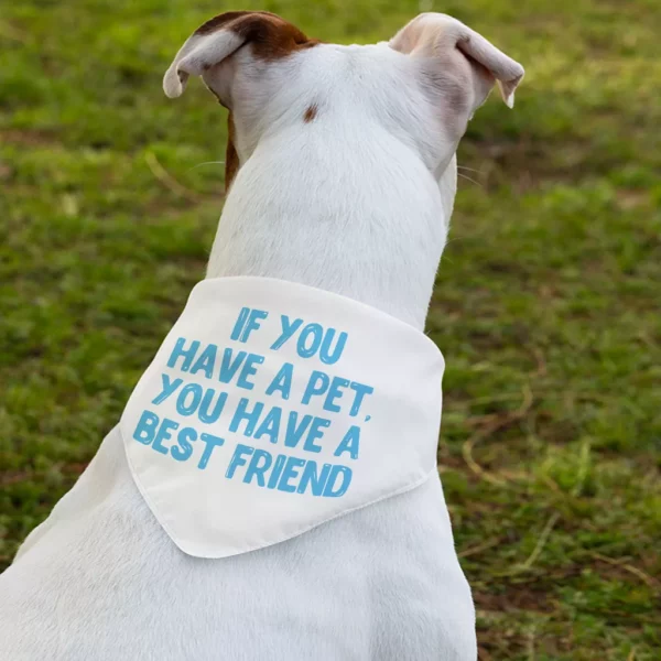 Cute Design Pet Bandana Collar - Quote Scarf Collar - Best Print Dog Bandana - Image 3