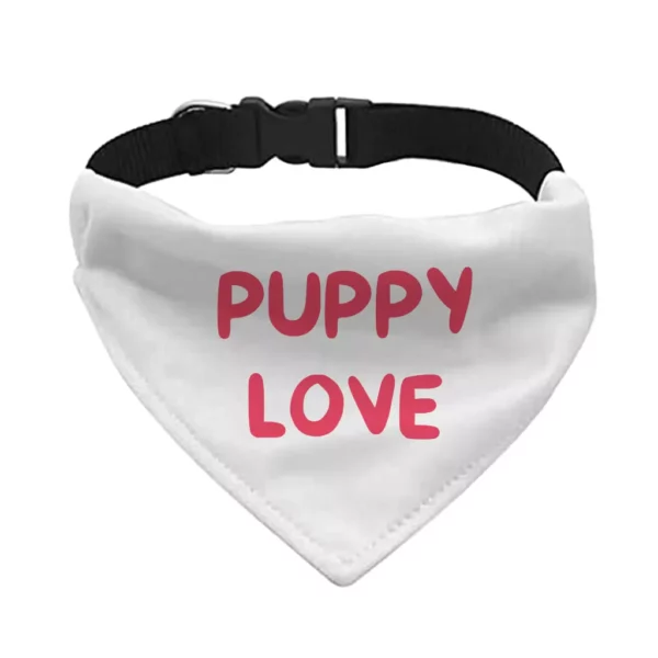 Puppy Love Pet Bandana Collar - Kawaii Scarf Collar - Best Print Dog Bandana - Image 2