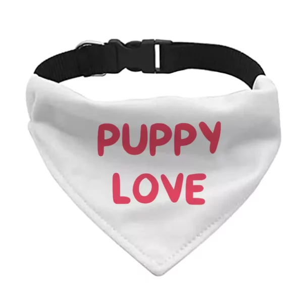 Puppy Love Pet Bandana Collar - Kawaii Scarf Collar - Best Print Dog Bandana