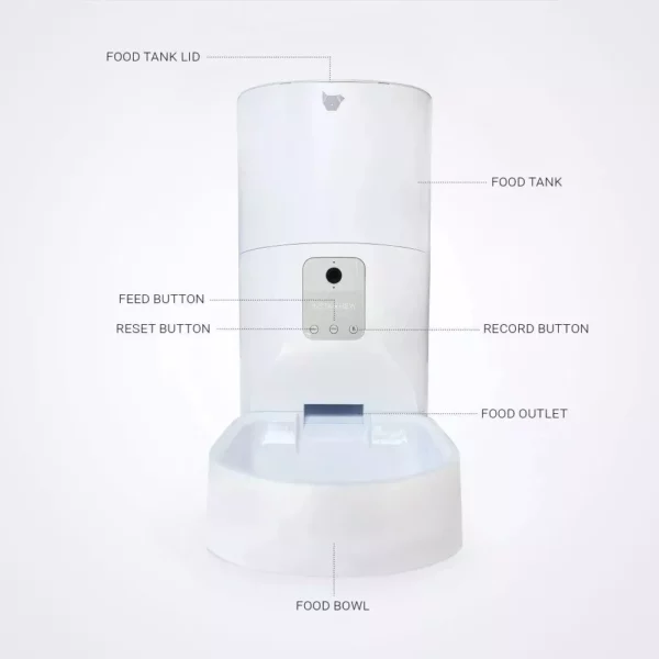 9L Smart Pet Feeder with Interactive App Control & Voice Recording