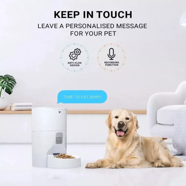 9L Smart Pet Feeder with Interactive App Control & Voice Recording