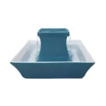 Ceramic Pagoda Pet Fountain in Himalayan Blue