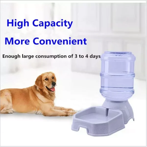 3.8L Large-Capacity Automatic Pet Feeder and Water Dispenser for Dogs and Cats