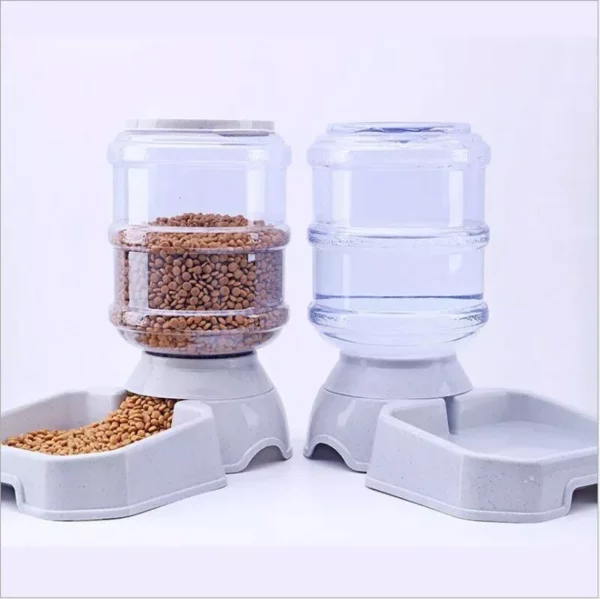 3.8L Large-Capacity Automatic Pet Feeder and Water Dispenser for Dogs and Cats