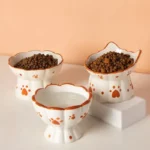 Elevated Ceramic Cat Bowl