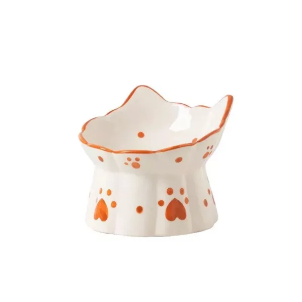 Elevated Ceramic Cat Bowl