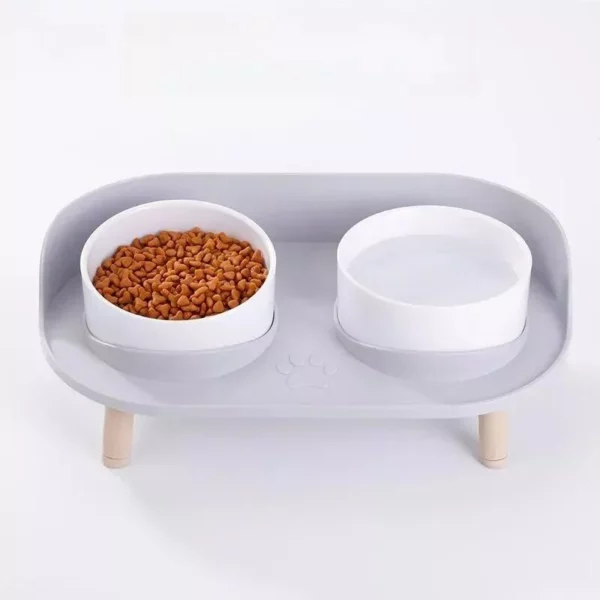 Ergonomic Dual-Bowl Pet Feeder for Cats & Dogs