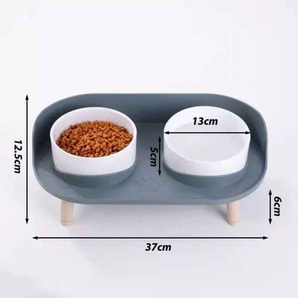 Ergonomic Dual-Bowl Pet Feeder for Cats & Dogs - Image 7