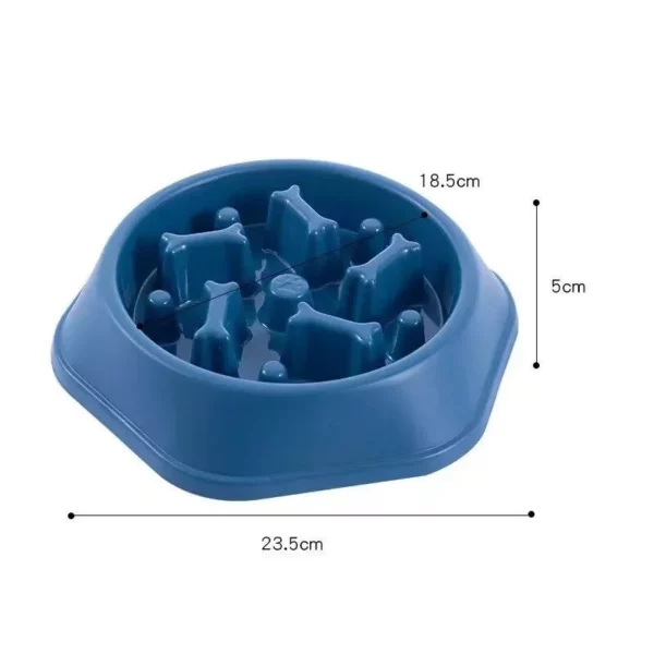 Choke-Proof Non-Slip Slow Feeder Bowl for Small Dogs and Cats