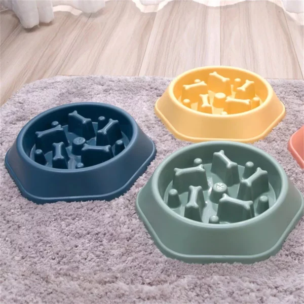 Choke-Proof Non-Slip Slow Feeder Bowl for Small Dogs and Cats