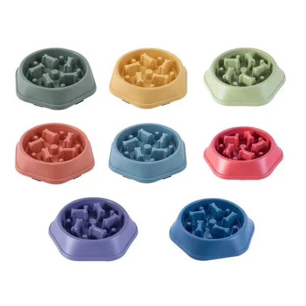 Choke-Proof Non-Slip Slow Feeder Bowl for Small Dogs and Cats