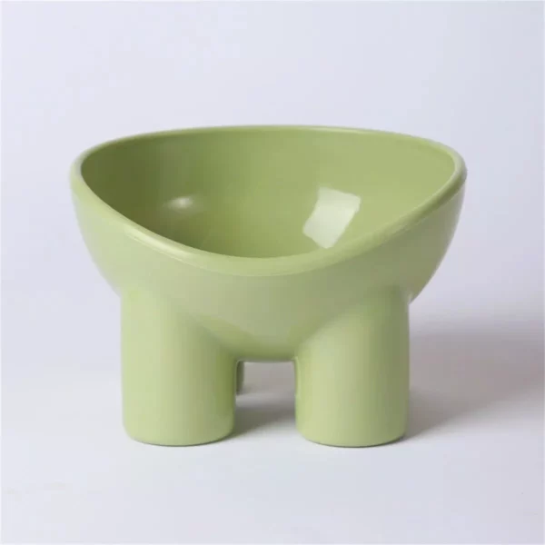 Sturdy Elephant Leg Design Cat Bowl - Image 3