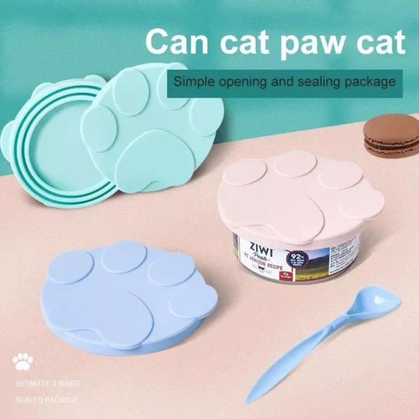 2-in-1 Silicone Pet Food Can Lid & Spoon - Image 2