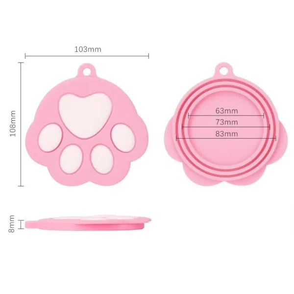 Flexible Silicone Pet Food Can Lid for Medium-Sized Dogs