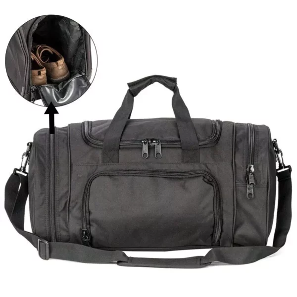 Versatile Sports & Travel Duffel Bag with Shoe Compartment - Image 2