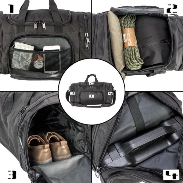 Versatile Sports & Travel Duffel Bag with Shoe Compartment - Image 5