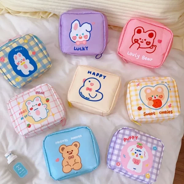 Korean Cartoon Bear Sanitary Napkin Organizer - Image 7