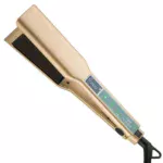 Gold Titanium Professional Flat Iron with Touch Screen & Wide Plates