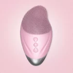 Rechargeable Silicone Face Cleansing Brush with Heating Eye Massage