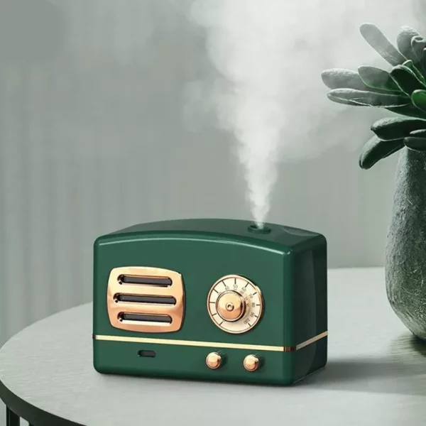 Retro Radio USB Desktop Ultrasonic Humidifier & Aromatherapy Diffuser